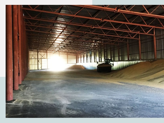 Строительство зернохранилищ в Чите