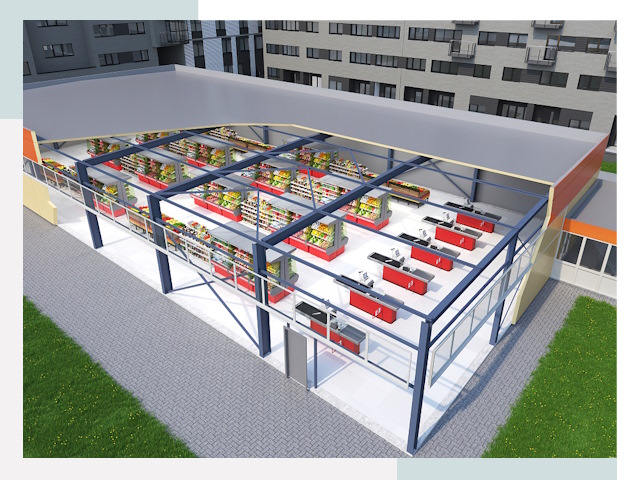 Строительство магазинов в Чита от 621 руб. за м²