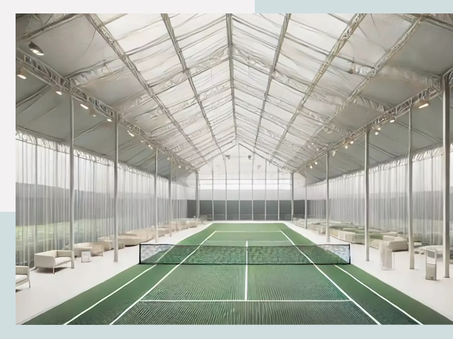 Строительство теннисных кортов в Чите