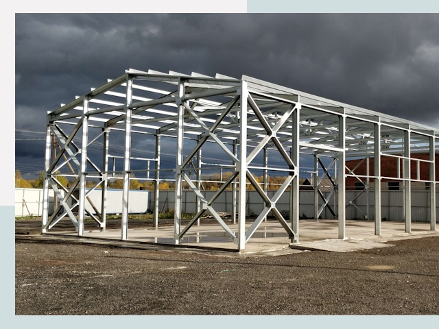 Двускатные ангары в Чита от 621 руб. за квадрат