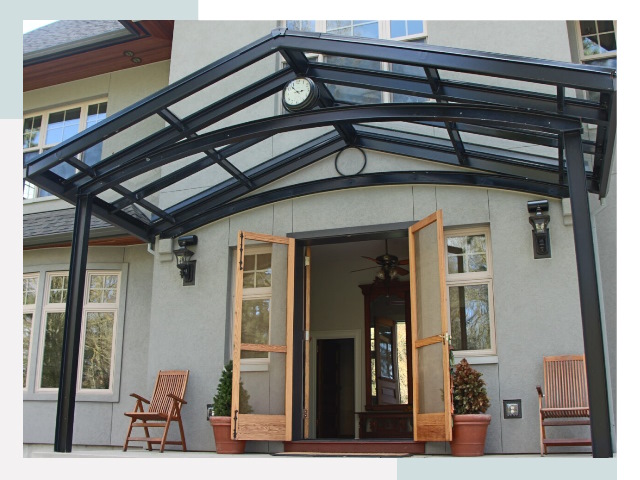 Козырьки металлические в Чите