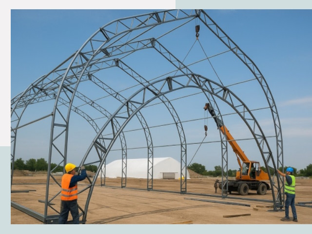 Монтаж ангаров в Чите от 621 руб. - Надежно и быстро